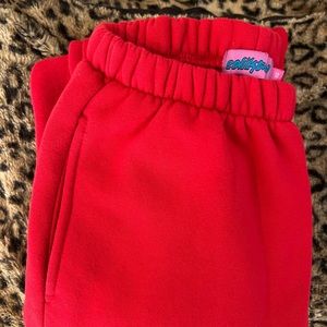 Edikted Red Sweatpants